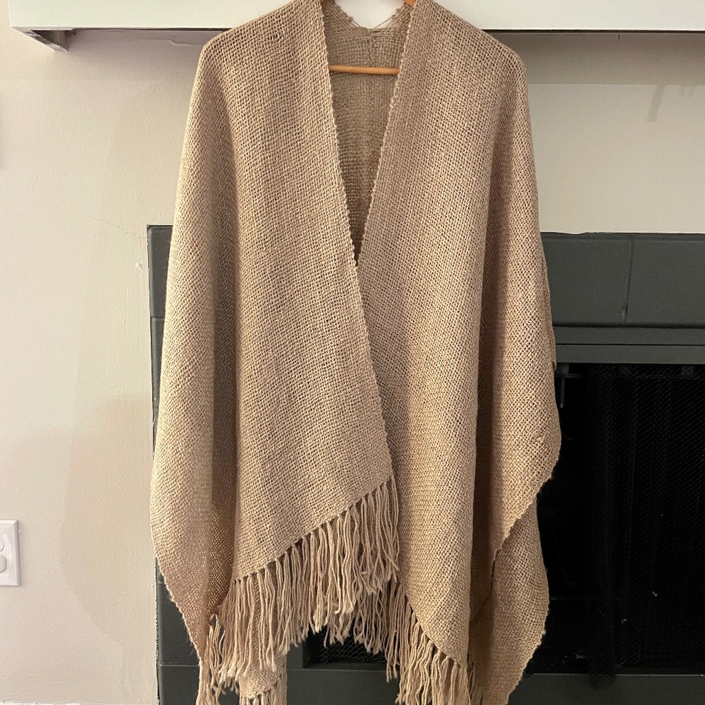 Argentinian Llama Ruana | Rustic Llama Ruana | Handmade Ruana | Great Gift Item